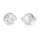 GUESS STEEL AURORA Σκουλαρίκια Ασημί Φεγγάρι JUBE06233JWRHT
