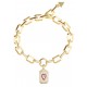 GUESS STEEL CRYSTAL LOVE Βραχιόλι Καρδιά Χρυσό JUBB06348JWYGPKL