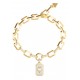 GUESS STEEL CRYSTAL LOVE Βραχιόλι Καρδιά Χρυσό JUBB06348JWYGL