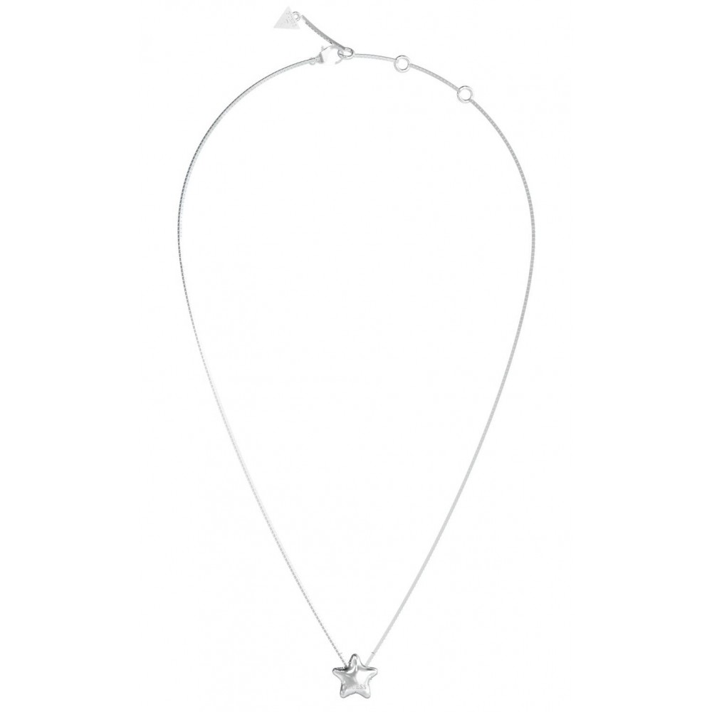 GUESS STEEL ICONIQUE Κολιέ Ασημένιο Αστέρι JUBN05545JWRHT/U