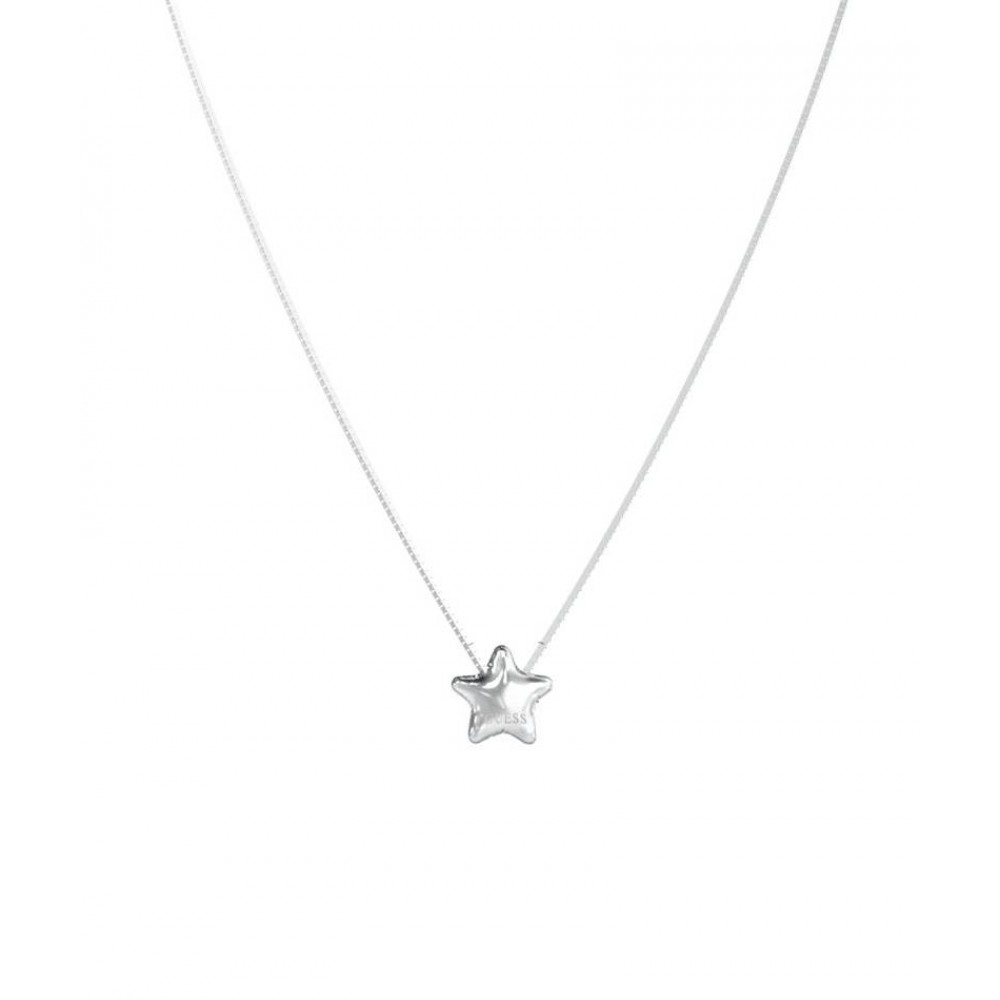 GUESS STEEL ICONIQUE Κολιέ Ασημένιο Αστέρι JUBN05545JWRHT/U