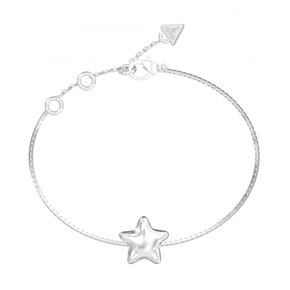 GUESS STEEL ICONIQUE Βραχιόλι Aστέρι Ασημί Ατσάλι JUBB05546JWRHL