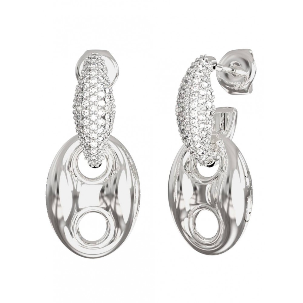 GUESS STEEL MARINA Σκουλαρίκια Aσημί Κρεμαστά JUBE06221JWRHT/U