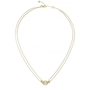 GUESS STEEL MARINA Κολιέ Χρυσό Διπλή Αλυσίδα JUBN06220JWYGT/U