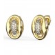 GUESS STEEL MARINA Σκουλαρίκια Χρυσές Καρδιές JUBE06225JWYGT/U