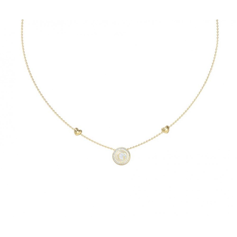 GUESS STEEL G TALISMAN Κολιέ Χρυσό JUBN06201JWYGT/U