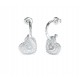GUESS STEEL AMAMI Ασημένια Σκουλαρίκια Καρδιές JUBE04032JWRHT/U 