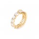 GUESS δαχτυλίδι STEEL INFINITY Χρυσό Με Πέτρες JUBR04673JWYG