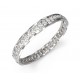 GUESS STEEL MON AMOUR Βραχιόλι Ασημί Ατσάλι με πέτρες JUBB04601JWRHL 
