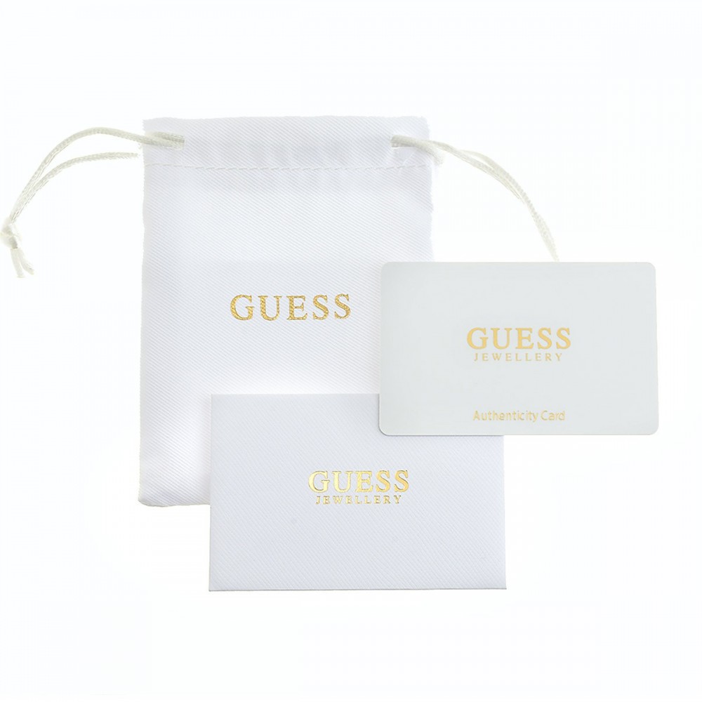 GUESS STEEL G CRYSTAL JUBE05436JWYGBLT/U Σκουλαρίκια Δίχρωμα Με Πέτρες