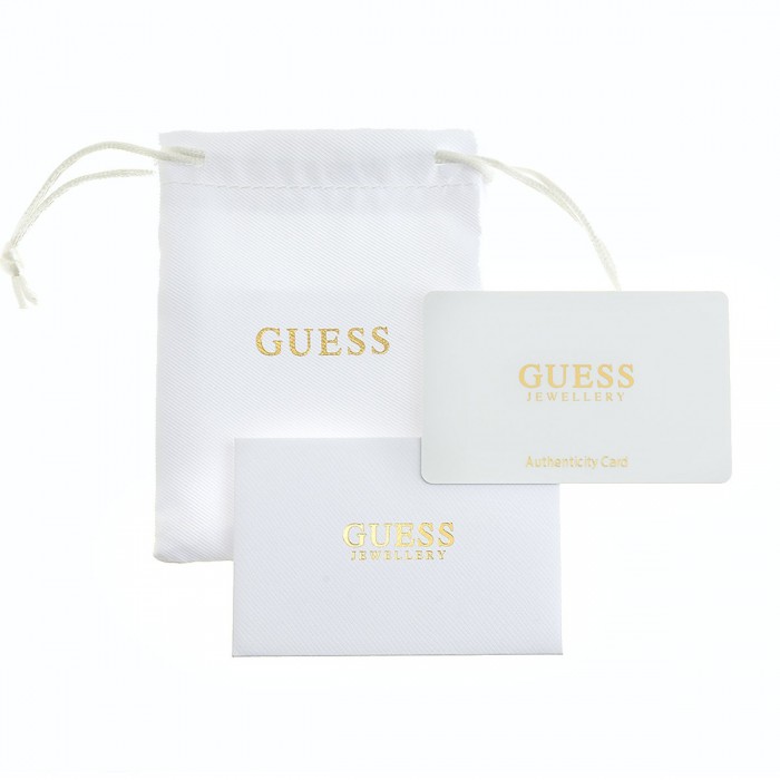 GUESS STEEL ICONIQUE JUBR05536JWRH-No.56 Δαχτυλίδι Ασημένιο Με Καρδιά Με Πέτρες