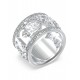 GUESS STEEL 4 LOVE Δαχτυλίδι Ασημένιο Με Σχέδια Με Πέτρες JUBR05037JWRH-No.54 