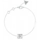 GUESS STEEL BAMBOO Βραχιόλι Ασημένιο Με Πέτρα JUBB05171JWRHL 