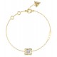 GUESS STEEL BAMBOO Βραχιόλι Χρυσό Με Πέτρα JUBB05171JWYGL