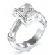 GUESS STEEL BAMBOO Δαχτυλίδι Ασημένιο Με Πέτρα JUBR05173JWRH-No.52