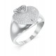 GUESS STEEL CRAZY IN LOVE Δαχτυλίδι Ασημένιο Με Καρδιές Με Πέτρες JUBR05215JWRH-No.56
