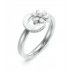 GUESS STEEL LILY Δαχτυλίδι Ασημένιο Με Λουλούδι Με Πέτρες JUBR05109JWRH-No.54