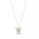 GUESS STEEL VINTAGE GUESS Κολιέ Χρυσό Με Αρκουδάκι Με Γαλάζιες Πέτρες JUBN05139JWYGLST/U