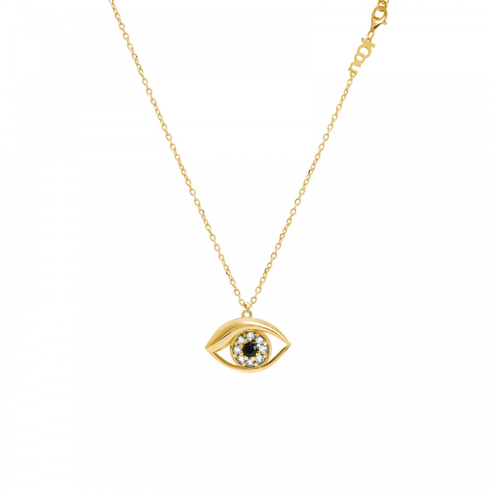 JCOU EYE CHARM NECKLACE 925° GOLD Ασήμι 925 JW603G