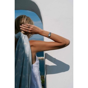 JCOU MUSE Ρολόι  Γυναικείο Ασημί Ανοξείδωτο Ατσάλι Μπρασελέ JU19065-2