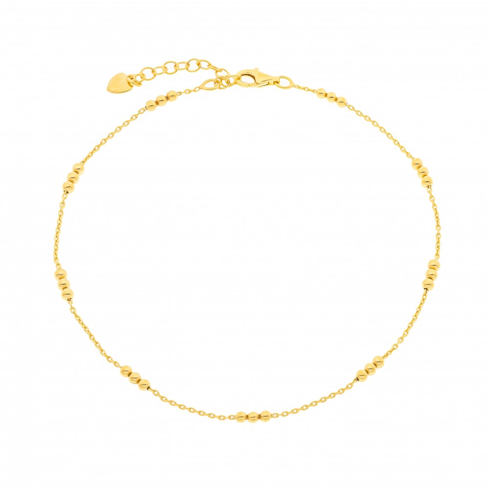 JOOLS Βραχιόλι Ποδιού Επίχρυσο Ασήμι 925 D937FCAVDOR