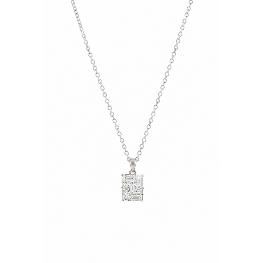 JOOLS Κολιέ Λευκά Κρύσταλλα Ασήμι 925 JD25325-2RH JOOLS Κολιέ Λευκά Κρύσταλλα Ασήμι 925 JD25325-2RH