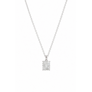 JOOLS Κολιέ Λευκά Κρύσταλλα Ασήμι 925 JD25325-2RH
