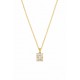 JOOLS Κολιέ Λευκά Κρύσταλλα Επίχρυσο Ασήμι 925 JD25325-2YG