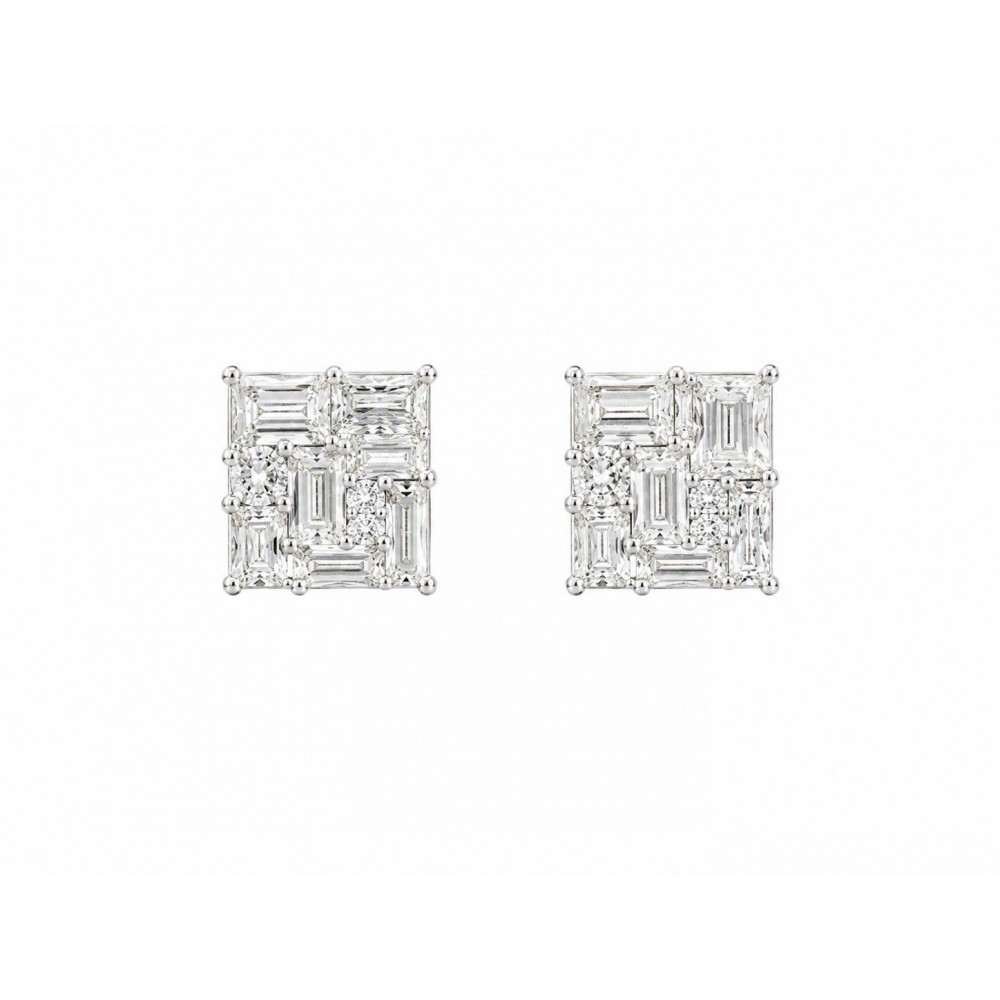 JOOLS Σκουλαρίκια μονόπετρα Ασήμι 925 JD25373-2RH JOOLS Σκουλαρίκια μονόπετρα Ασήμι 925 JD25373-2RH