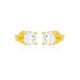 JOOLS Σκουλαρίκια μονόπετρα Επίχρυσο Ασήμι 925 JERY18108L-Y