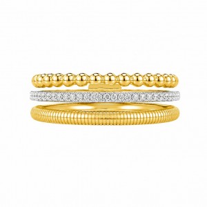 JOOLS Δαχτυλίδι Δίχρωμο Ασημί & Χρυσό Ασήμι 925 DM3731 JOOLS Δαχτυλίδι Δίχρωμο Ασημί & Χρυσό Ασήμι 925 DM3731