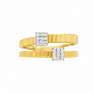 JOOLS Δαχτυλίδι Δίχρωμο Ασημί & Χρυσό Ασήμι 925 DM2940 JOOLS Δαχτυλίδι Δίχρωμο Ασημί & Χρυσό Ασήμι 925 DM2940