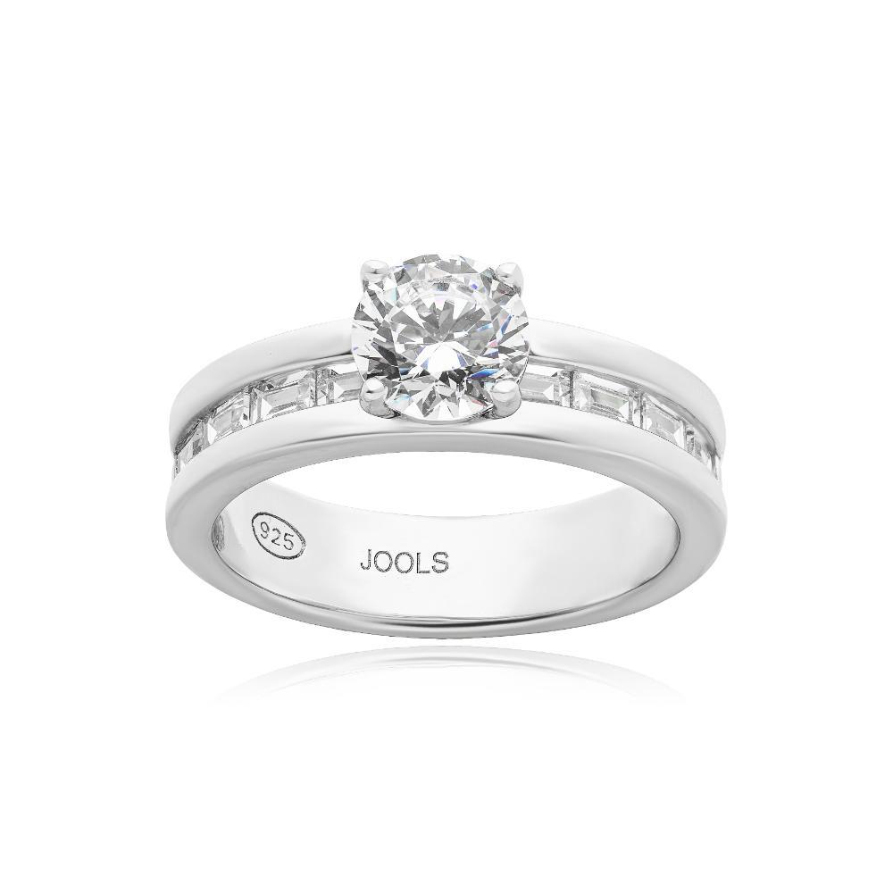 JOOLS Δαχτυλίδι Μονόπετρο Ασήμι 925 HC52783