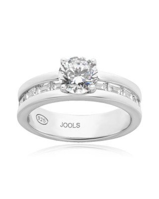 JOOLS Δαχτυλίδι Μονόπετρο Ασήμι 925 HC52783