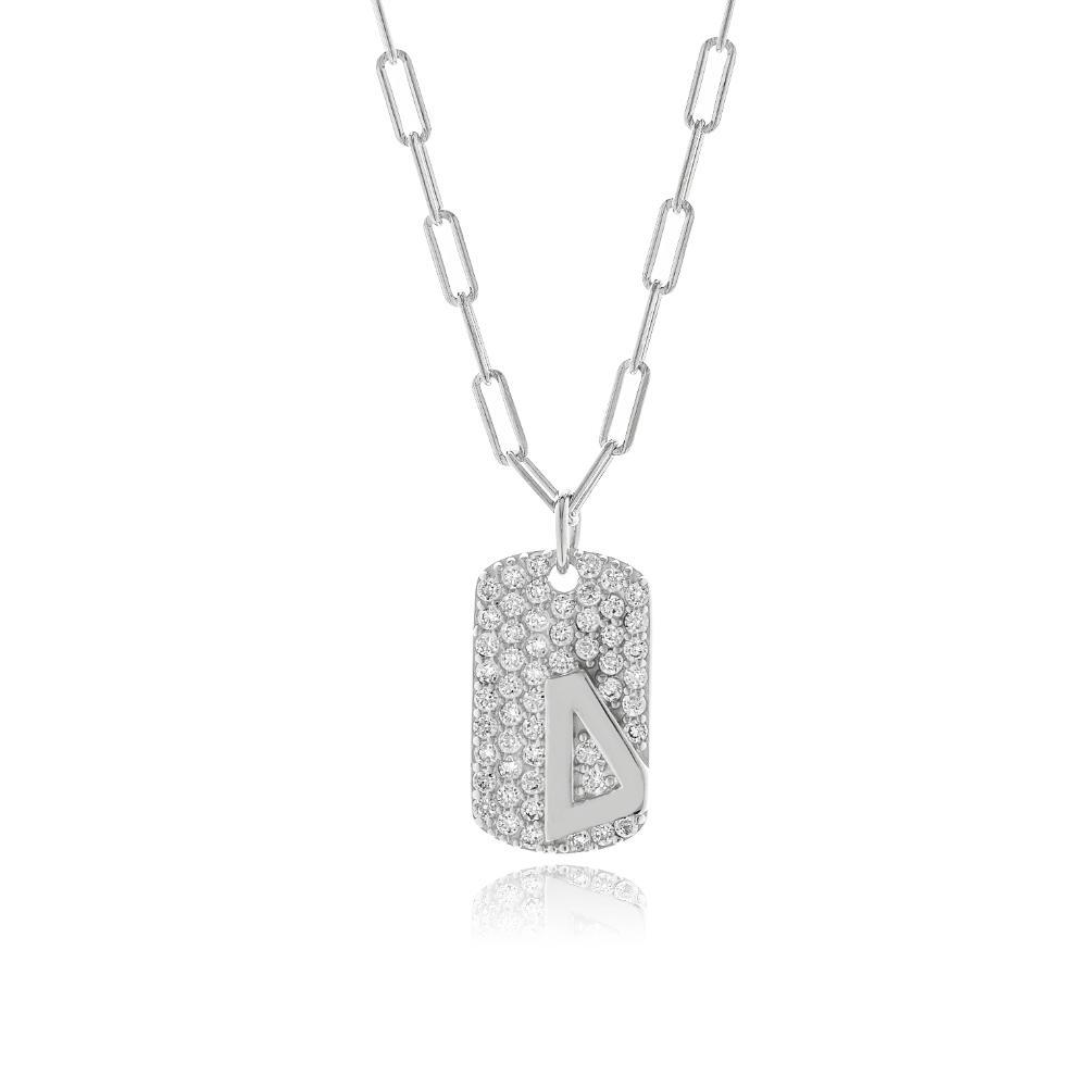 JOOLS Κολιέ με Μονόγραμμα Δ Ασήμι 925 JD33119RH