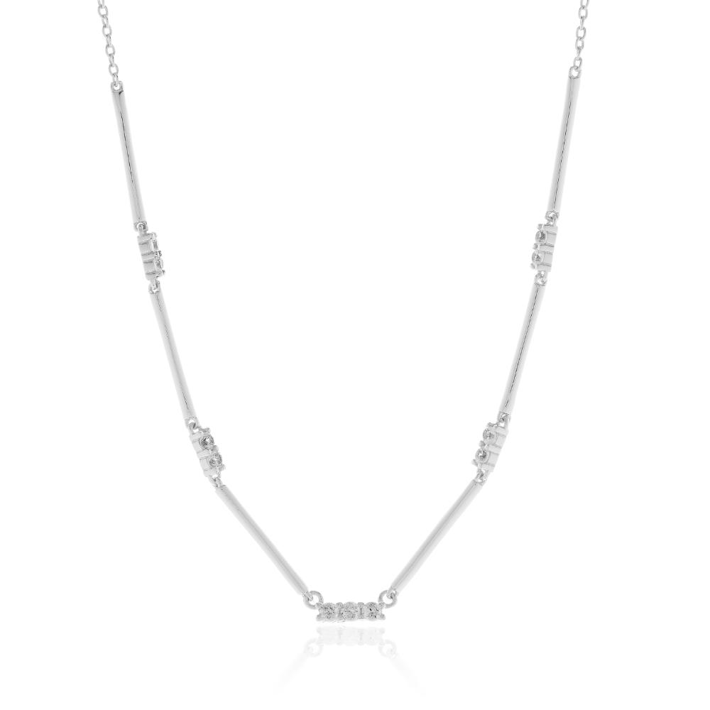 JOOLS Κολιέ Ασήμι 925 Λευκά Ζιργκόν SN5352.2
