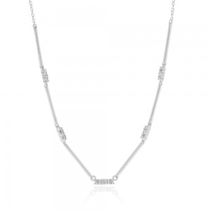 JOOLS Κολιέ Ασήμι 925 Λευκά Ζιργκόν SN5352.2