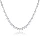 JOOLS Κολιέ Ριβιέρα Tennis Λευκά Ζιργκόν Ασήμι 925 P3T-50-20-16N JOOLS Κολιέ Ριβιέρα Tennis Λευκά Ζιργκόν Ασήμι 925 P3T-50-20-16N