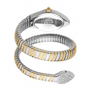 JUST CAVALLI Signature Snake Two Tone Stainless Steel Bracelet JC1L373M0055