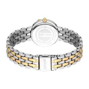 JUST CAVALLI Rosa Snake Watch Two Tone Stainless Steel Bracelet JC1L379M0055