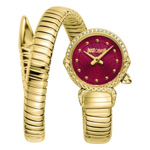 JUST CAVALLI Signature Snake Gold Stainless Steel Bracelet JC1L350M0035