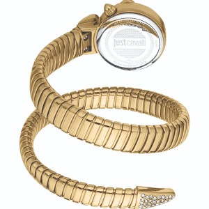 JUST CAVALLI Signature Snake Gold Stainless Steel Bracelet JC1L350M0035