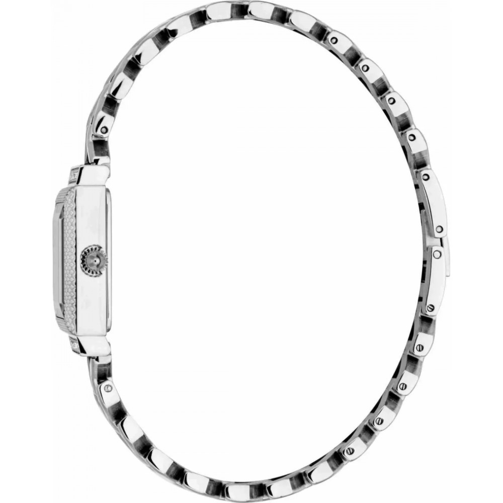 JUST CAVALLI Angola Ρολόι Τετράγωνο Ασημί Ανοξείδωτο Ατσάλι Μπρασελέ JC1L405M0025