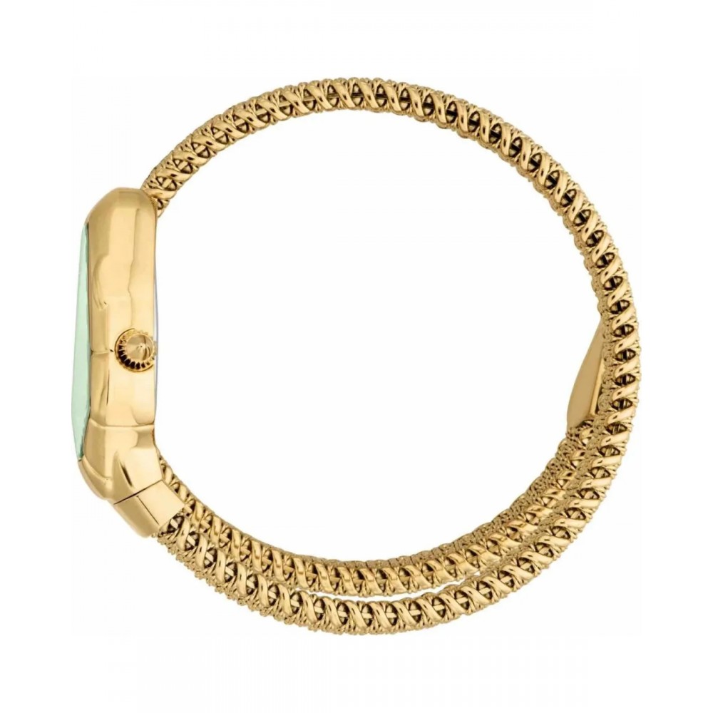 JUST CAVALLI Fiamma Snake Ρολόι Επιχρυσωμένο Ανοξείδωτο Ατσάλι Μπρασελέ JC1L426M0035