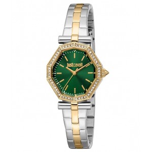 JUST CAVALLI Foschia Ρολόι Δίχρωμο Ανοξείδωτο Ατσάλι Μπρασελέ JC1L400M0095