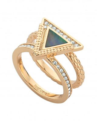 Just Cavalli Δαχτυλίδι Διπλό Χρυσό JCRG01063208