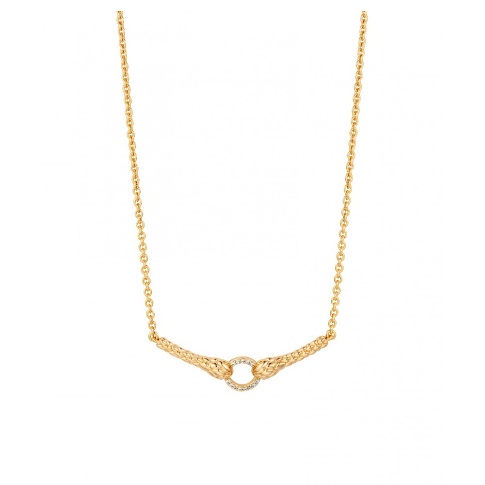Just Cavalli Κολιέ Χρυσό Φίδι Λευκά Ζιργκόν JCNL02793200 Just Cavalli Κολιέ Χρυσό Φίδι Λευκά Ζιργκόν JCNL02793200