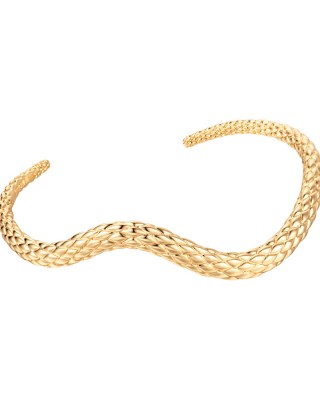 Just Cavalli Luce Βραχιόλι Χειροπέδα Φίδι Χρυσό JCBA01283200