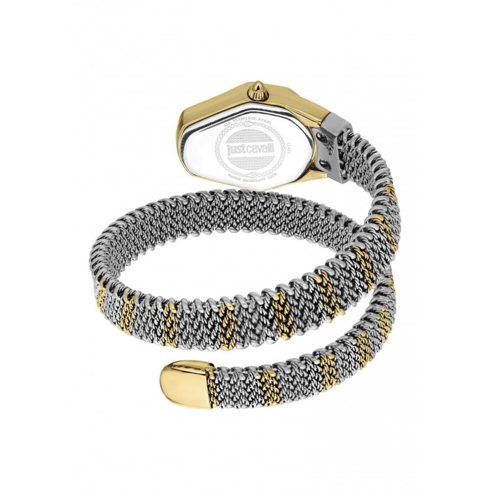 JUST CAVALLI Gioia Ρολόι Snake Δίχρωμο Ανοξείδωτο Ατσάλι Μπρασελέ JC1L455M0055 
