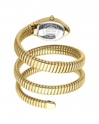 JUST CAVALLI Sintonia Ρολόι Snake Χρυσό Ανοξείδωτο Ατσάλι Μπρασελέ JC1L428M0025